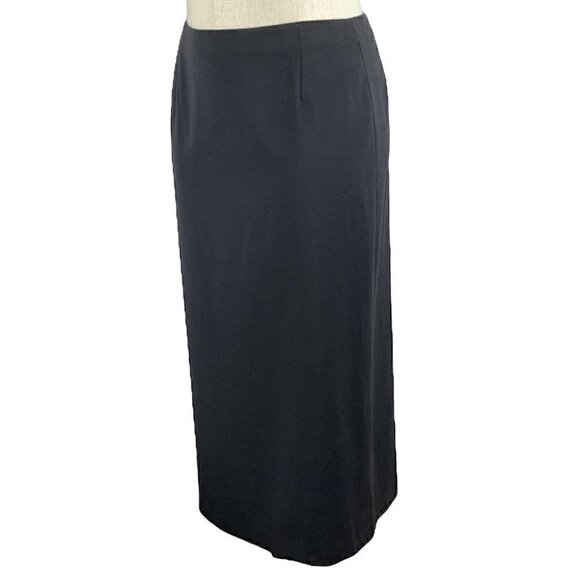 Eddie Bauer womens skirt size 14 black 41% wool  long modest vintage 90s Y2k - Picture 5 of 11